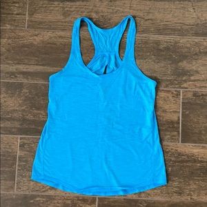 Lululemon Blue Tank Top with back slit